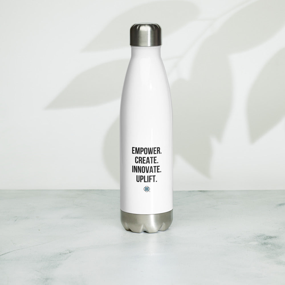 Street2Ivy "Empower, Innovate, and Uplift" Water Bottle - Hydrate Your Journey to Greatness!